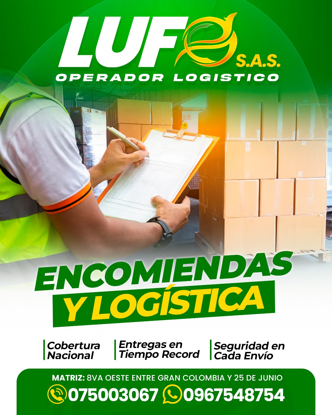 Equipo Lufo en bodega